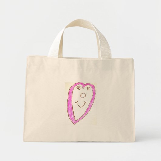 Sac Coeur rose (Devant)
