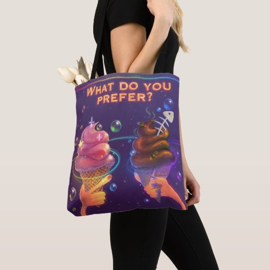Sac coloré avec glace motivationnelle  (De près)