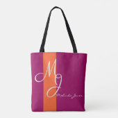 Sac commercial design de texte monographique éléga (Dos)