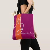Sac commercial design de texte monographique éléga (De près)