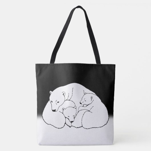 Sac commercial Polar Bear & Cub Sac fourre-tout Be (Devant)