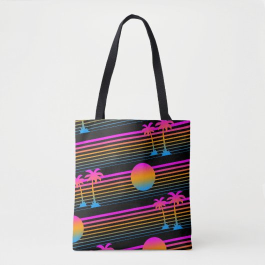 SAC COREY TIGER RÉTRO 80s PALMIERS (Devant)