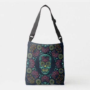 Sac corporel de Dia de los Muertos Neon