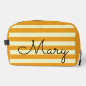 Sac cosmétique à rayures d'été personnalisées (Recto)