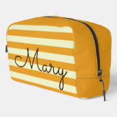 Sac cosmétique à rayures d'été personnalisées (Coin droit)