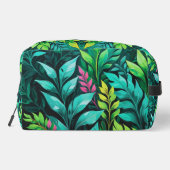 Sac cosmétique Abstrait vert et turquoise (Verso)