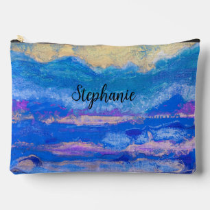 Sac cosmétique Art Abstrait Golden Skies