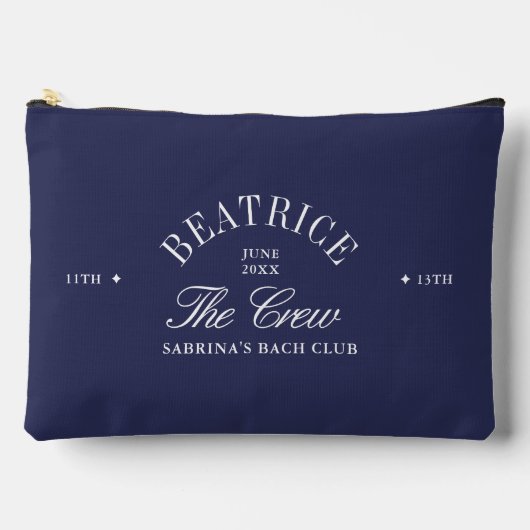 Sac cosmétique Bachelorette Bach Navy Blue (Recto)