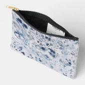 Sac cosmétique de maquillage bleu léopard motif gu (Ouvrir)