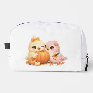 Sac cosmétique des amis oiseaux d'Halloween