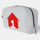 Sac cosmétique du logo rouge FCF (Coin droit)