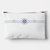 Sac cosmétique du Mariage de thème nautique (Verso)