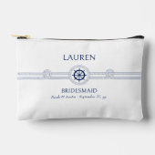 Sac cosmétique du Mariage de thème nautique (Recto)