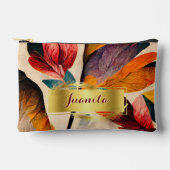 Sac cosmétique floral automnal (Recto)