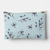 Sac cosmétique floral bleu (Verso)