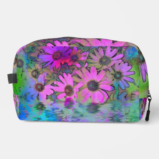 Sac cosmétique floral coloré personnalisable (Recto)