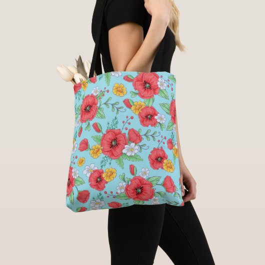 Sac cosmétique Imaginaire floral Silhouette (De près)