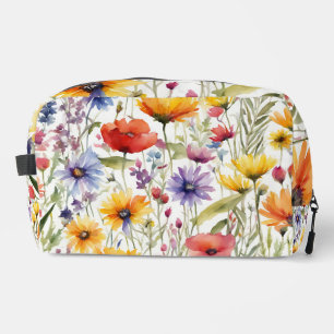 Sac cosmétique Joli Fleur sauvage coloré Art