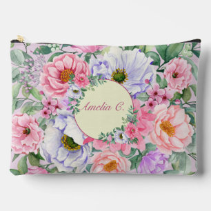 Sac cosmétique pastel Aquarelle florale
