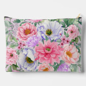 Sac cosmétique pastel Aquarelle florale (Verso)