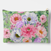 Sac cosmétique pastel Aquarelle florale (Verso)