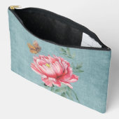 Sac cosmétique Peony et Papillon rose (Ouvrir)