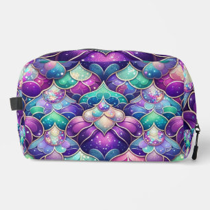 Sac cosmétique Turquoise de sirène violet chatoyan