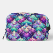 Sac cosmétique Turquoise de sirène violet chatoyan (Verso)