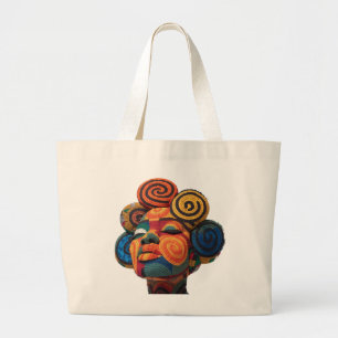 Sac Coton pour Femmes Noires Colorées à Célébrer