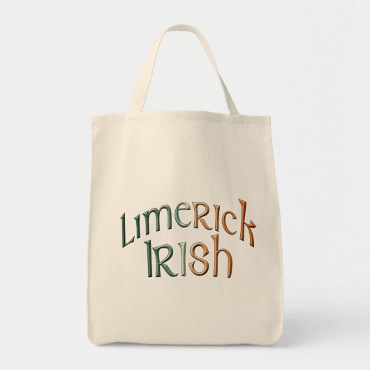 Sac couleur drapeau irlandais Limerick Irlande (Devant)