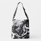 Sac croisé style Marbre blanc et noir (Dos)