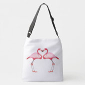 Sac Crossbody - Les Flamants roses roses doivent ê (Dos)