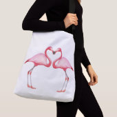 Sac Crossbody - Les Flamants roses roses doivent ê (De près)