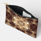 Sac d'accessoires Abstrait Brown profond (Ouvrir)