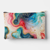 Sac d'accessoires Abstrait coloré en encre (Verso)