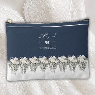 Sac d'accessoires de demoiselle d'honneur à fleurs