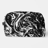 Sac d'accessoires de style noir et Marbre blanc (Recto)