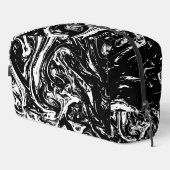 Sac d'accessoires de style noir et Marbre blanc (Coin droit)