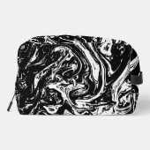 Sac d'accessoires de style noir et Marbre blanc (Verso)