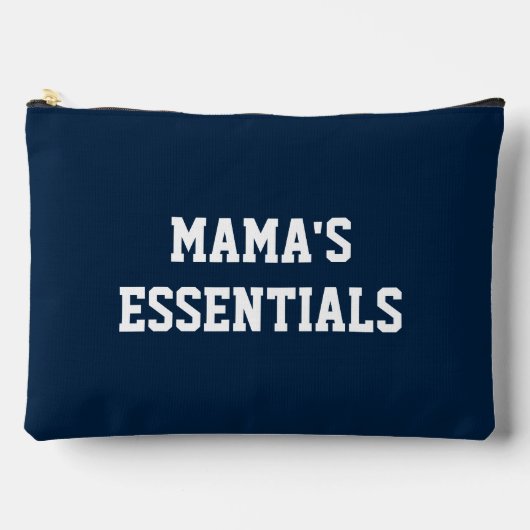 Sac d'accessoires Essentials Mama bleu marine (Recto)