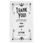 Sac d'accueil Mariage Art déco des Années folles (Dos)