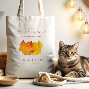 Sac d'accueil Mariage de automne personnalisé Deux