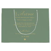 Sac d'accueil mariage en or Sacs d'hôtes (Devant)