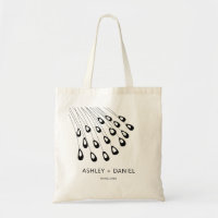 Sac d'accueil Mariage Stylisé Peacock Feathers,