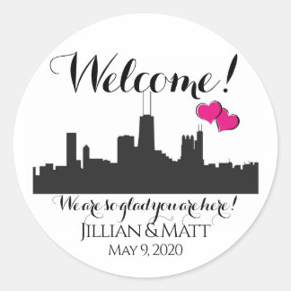 Sac d'accueil Stickers Mariage Chicago