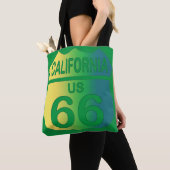 Sac d'achat California Route 66. Sac d'alimentatio (De près)
