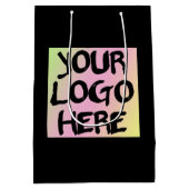 Sac d'achat de logo et de papier texte personnalis (Dos)