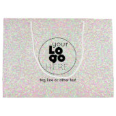 Sac d'achat de papier de Parties scintillant pour (Dos)