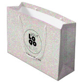 Sac d'achat de papier de Parties scintillant pour (Dos Angle)