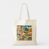 Sac d'achat fourre-tout coloré (Dos)